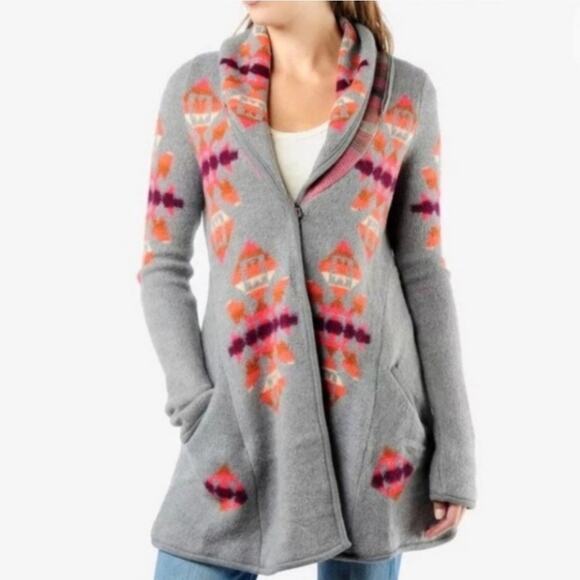 Free People Navajo Tribal Aztec Cardigan Sweater - Picture 6 of 6